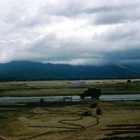 Chu Lai Taxiiway and Fuel Bladders during Monsoon Sept. 1965