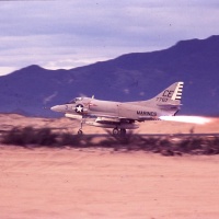 VMA 225 Charlie Echo # 3 Bu # 147767 fires JATO at Chu Lai June 1
