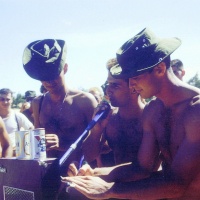 VMA 225 Going Home Party on the beach at No Dang Twat at Chu Lai Oct. 1965