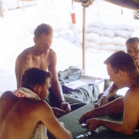 Off Duty Gambling at Chu Lai; 1965