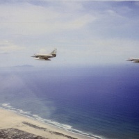 Pair of VMA 225 A4C Aircraft on mission at Chu Lai July 1965