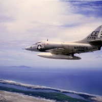 VMA 225 A4C Charlie Echo # 6 BU # 147779 on Mission near Chu Lai Aug. 1965