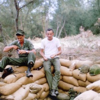 VMA 225 Marines man the Hole on the Perimeter at Chu Lai May 1965.