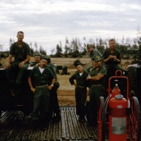 VMA 225 Ground Support Marines Await The First Aircraft to land at Chu Lai