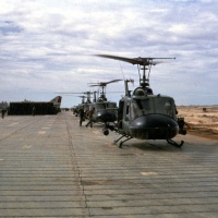 Finally a Helicopter. HU1E's at Chu Lai Aug. 1965