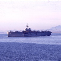 USS Iwo Jima LPH 2 off the coast of Chu Lai May 22