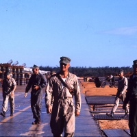 VMA 225 Pilots getting ready to go on missions at Chu Lai Aug. 1965