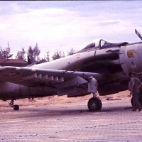 Vietnamese AD1 Skyraider at Chu Lai Sept. 1965