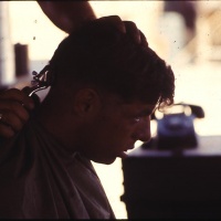 Old Fashion Hair Cut at Chu Lai Aug. 1965.