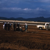 New Concrete Runway being built just west of SATS Airstrip at Chu Lai Sept. 1965.