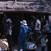 Shopping by Civilians in Ville south west of Chu Lai Sept. 1965.