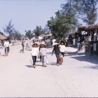Civilians Shopping for goods in Ville south west of Chu Lai Sept. 1965.