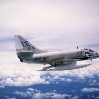 VMA 225 Charlie Echo # 4; BU # 145101 on mission at Chu Lai Aug.1965.