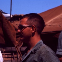 VMA 225 Marine Ed Walters on Flight Line Chu Lai Aug. 1965