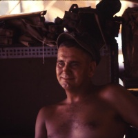 VMA 225 Marine Sgt. Bud Grunert Avionics on Flight Line Chu Lai Aug. 1965.