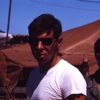 VMA 225 Marines Anthony Palaia and Ron Benz on Flight Line Chu Lai Aug. 1965