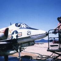 Refueling Charlie Echo # 21 From VMA 225 at Chu Lai Sept. 1965