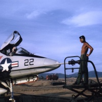 Refueling Charlie Echo # 22 from VMA 225 at Chu Lai Sept. 1965