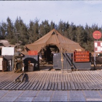 Operations Tent VMA 225 Flight Line Chu Lai Sept. 1965.
