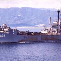 LST 1165 Washoe County under way for cruise to Chu Lai May 17