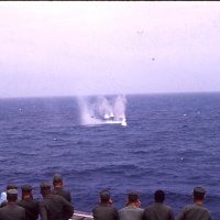 Gunnery Practice on board USS Comstock LSD 19 on way to Chu Lai May 21