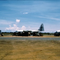The busy flight line at Chu Lai in '65.