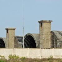 Hangers at Marble Mountain Airfield in Danang April 2008