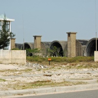 Hangars at Marble Mountain Airfield in DaNang of April 2008