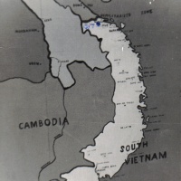 Map of Vietnam in Danang Air Freight Terminal