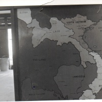 Map of Vietnam in Danang Air Freight Terminal