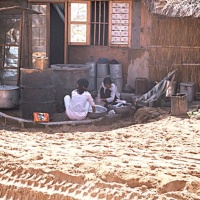 Laundry in country