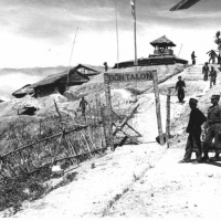 Don Talon outpost in Vietnams I Corps region near Da Nang. Summer 1963