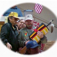 Gary Doss being honored and presented the Pony