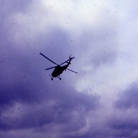 H-34 with broken leg