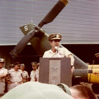 Adm. Zumwalt stops by the USS Cleveland