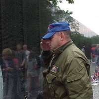 2001:Col Slick Katz paying his respects