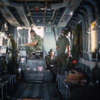 Interior of HMH-463 during bombing runs
