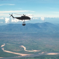HMH-463 CH-53 carrying Napalm Drums