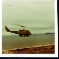 HML167 Huey Gunship Over South China Sea