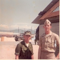 Unknow Marine and Sgt. Dave Hamby on the right 67/68