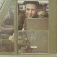 Mike Walker behind bullet bouncer