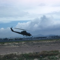 HML-367 gunship taking off