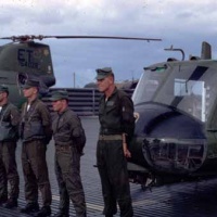 Inspection time HML-367 UH-1E HUEY GUNSHIP PHU BAI 1969