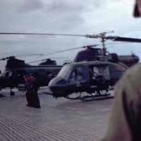 HML-367 crewman awaiting inspection. 1969