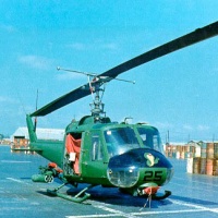 An HML-367 Bird Sits on the Phu Bai Mat