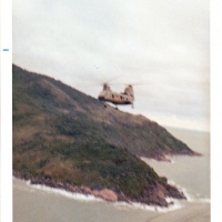 HMM-161 CH-46's Flying along the Coast of Danang