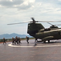 Grunts unloading from HMM-161