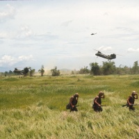 Grunts heading for HMM-161 Chopper