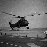 HMM-161 landing aboard USS Princeton