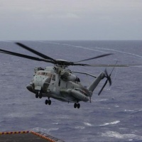 53 with Rotor Vapor coming aboard USS Belleau Wood